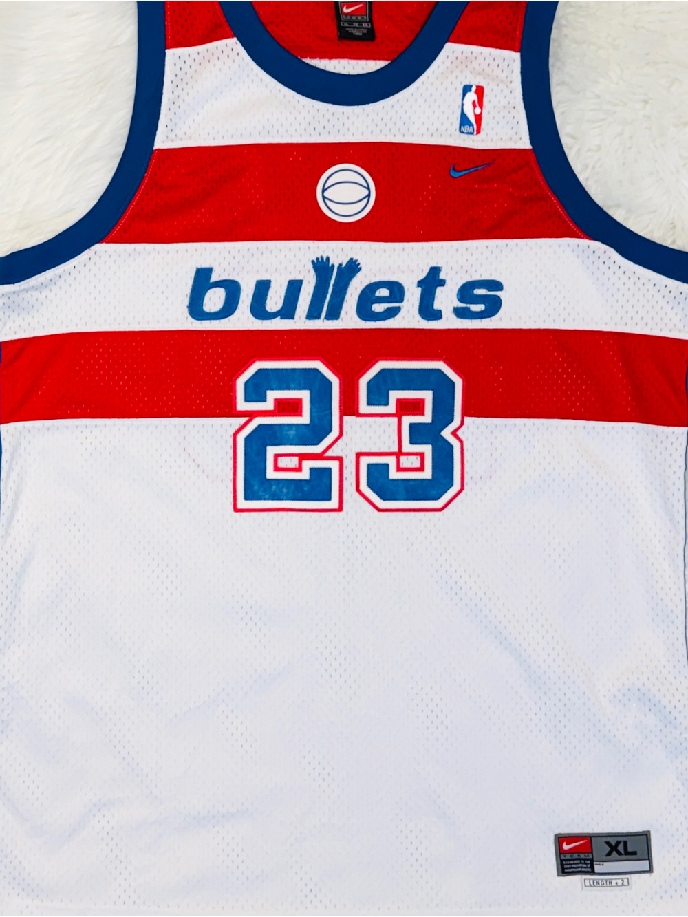 Michael Jordan Washington Bullets Nike Basketball Jersey - Vintage Wizards - XL